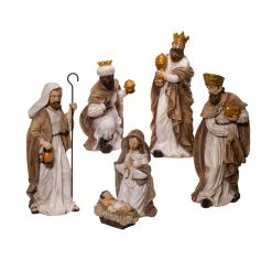 Budget 👍 Kurt S. Adler, Inc. Nativity Figurines & Sets Kurt Adler 13-Inch Glittered Nativity, 6-Piece Set ⌛