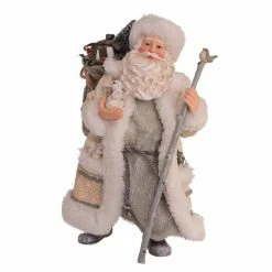 Best reviews of 🎁 Kurt S. Adler, Inc. Santa Figurines Kurt Adler 10.5-Inch Fabriché Snowy Woods Santa ✨