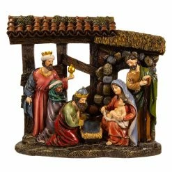 Deals 😉 Kurt S. Adler, Inc. Nativity Figurines & Sets Kurt Adler 10-Inch Resin Nativity Scene Table Piece 🧨