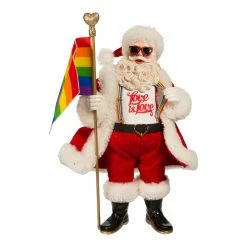 Best Pirce 💯 Kurt S. Adler, Inc. Santa Figurines Kurt Adler 10-Inch Fabriché Pride Santa ✔️