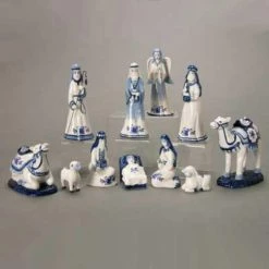 Flash Sale 😍 Kurt S. Adler Nativity Figurines & Sets Kurt Adler Porcelain Delft Blue Nativity Set - 11-Piece Set 🥰