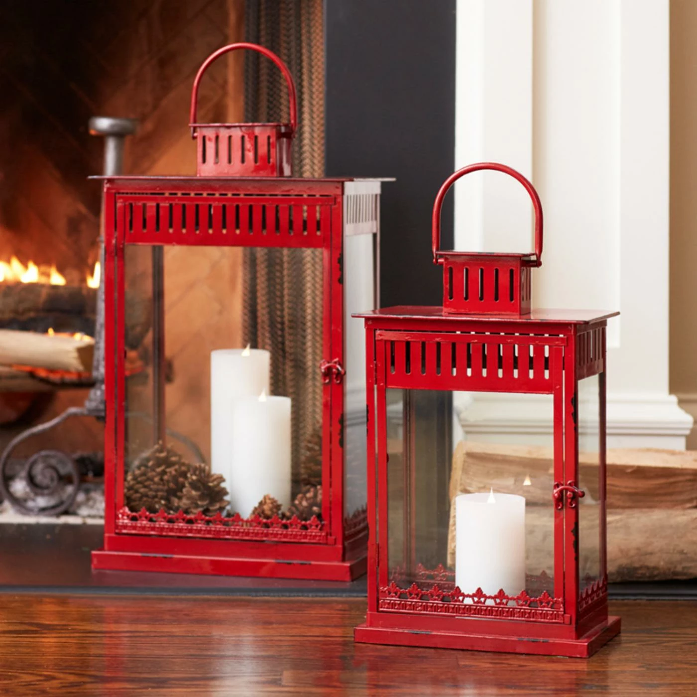 Best deal 𧨠Candle Holders π Christmas Home Decor Melrose International Industrial Lantern - Set Of 2 π