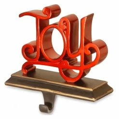 Cheap 👍 Christmas Stockings & Holders National Tree Company Polyresin JOY Stocking Holder 😀