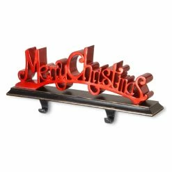 Outlet 🤩 Christmas Stockings & Holders National Tree Company Polyresin Merry 🎅 Christmas Stocking Holder 🔔