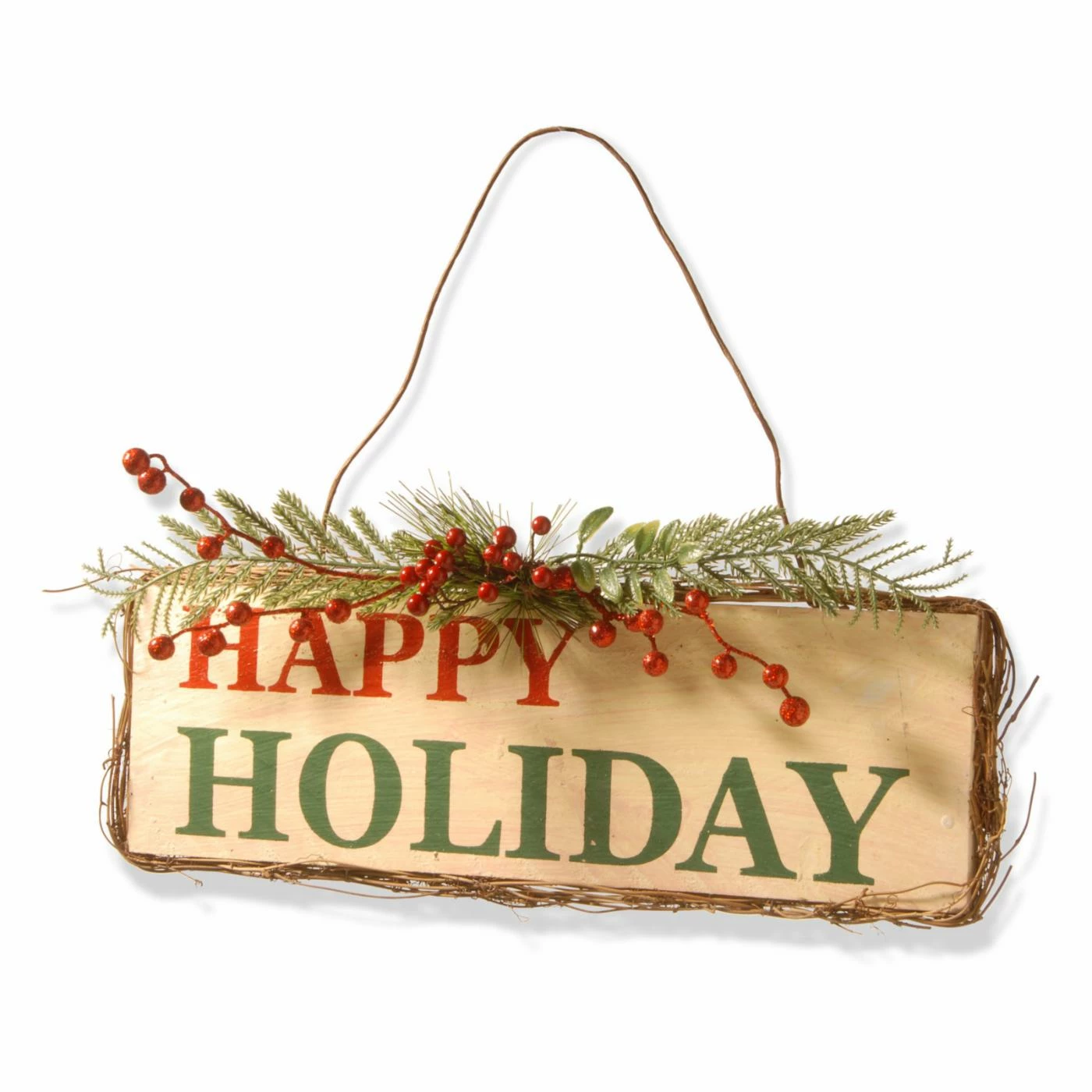 New π Decorative π
Christmas Accents National Tree Company Door Hanger - Happy Holiday π