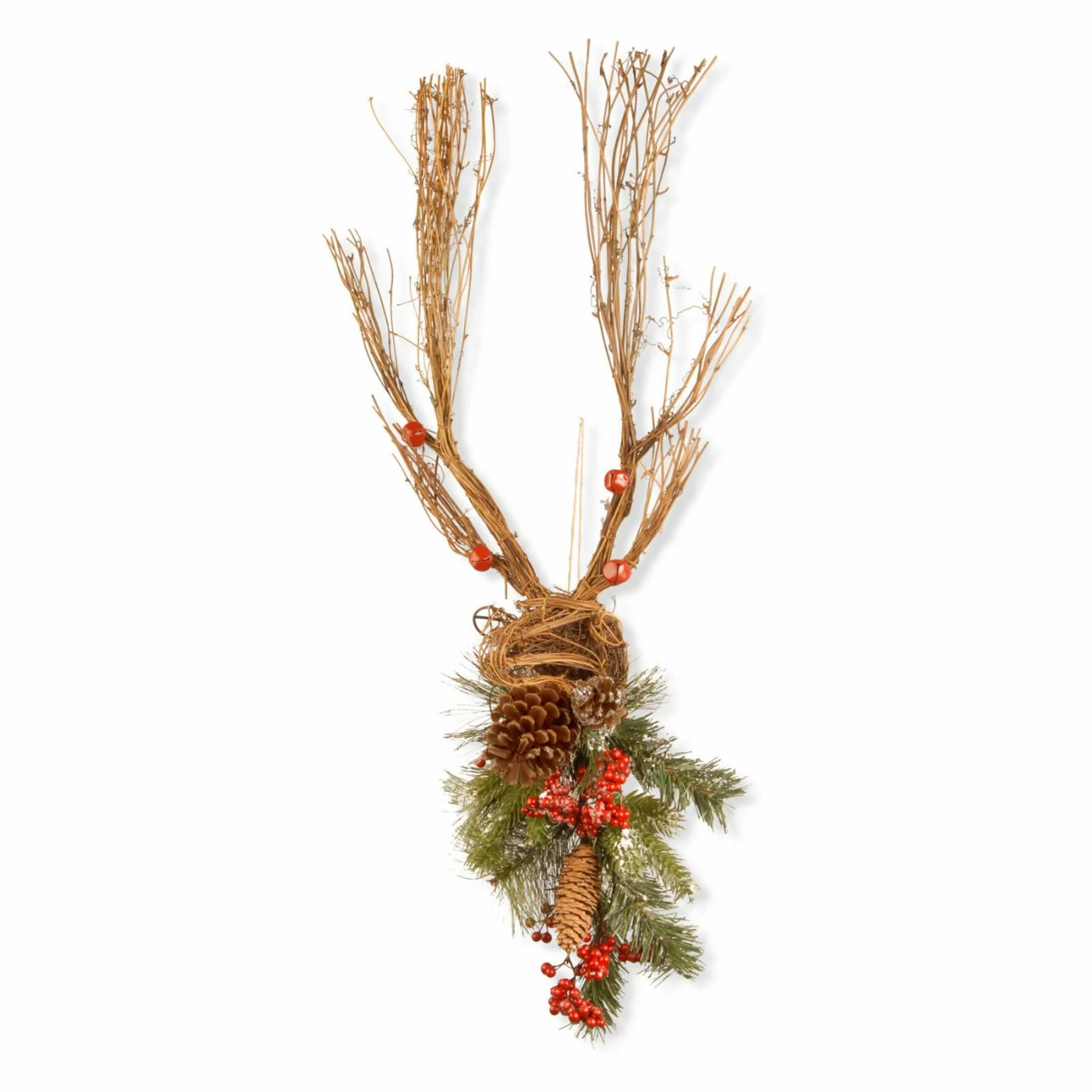Buy π€© Decorative π
Christmas Accents National Tree Company Deer With Pine Cones π₯