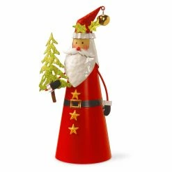 Buy 🎉 Santa Figurines National Tree Company Red Wire Santa Holding Tree ⌛