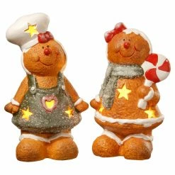 Top 10 😍 Decorative 🎅 Christmas Accents National Tree Company 7 In. Gingerbread Couple Figurine 👍
