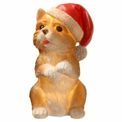 Brand new 🔥 Decorative 🎄 Christmas Accents National Tree Company 9 In. Lighted 🎄 Christmas Puppy Figurine 🛒