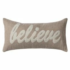 Best Sale 🥰 Decorative ❄ Christmas Pillows Rizzy Home Believe Decorative Pillow ⭐