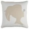 Buy ✔️ Decorative 🎅 Christmas Pillows Rizzy Home Snowflake On Girl Silhouette Decorative Pillow ⭐