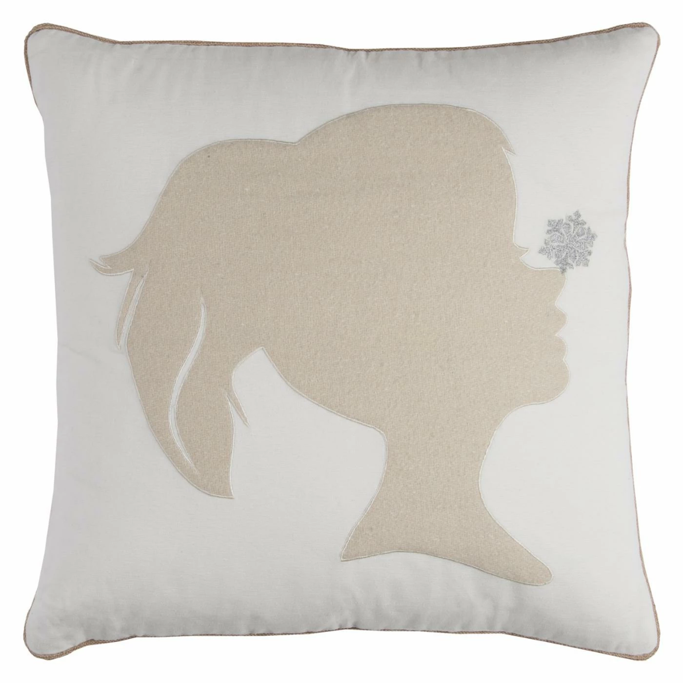 Buy βοΈ Decorative π
Christmas Pillows Rizzy Home Snowflake On Girl Silhouette Decorative Pillow β