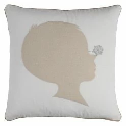 New 💯 Decorative 🎅 Christmas Pillows Rizzy Home Snowflake On Boy Silhouette Decorative Throw Pillow 🌟