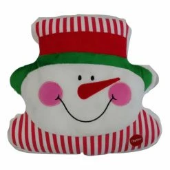 Best Pirce π Decorative π Christmas Pillows Tache Home Fashion Chilly Snowman Microbead LED Throw Pillow π