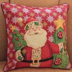 Wholesale 👏 Decorative 🎅 Christmas Pillows Tache Home Fashion 🎅 Christmas Tapestry Festive Santa Claus Is Coming To Town Throw Pillow Cushion Cover 🔥