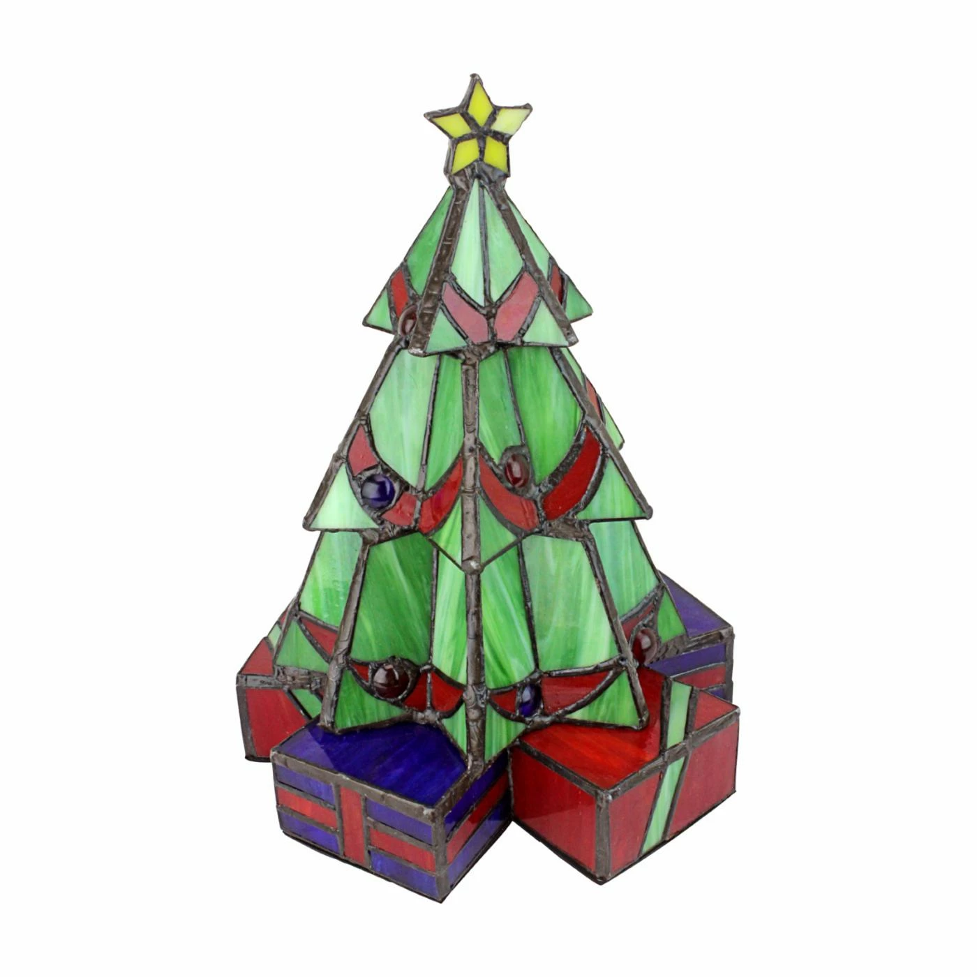 Hot Sale π€© Tabletop π Christmas Tree DΓ©cor Design Toscano π Christmas Tree Stained Glass Illuminated Sculpture β