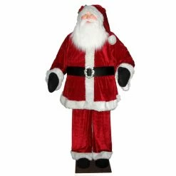 Budget β€οΈ Santa Figurines Vickerman 6 Ft. Red Velvet Standing Or Sitting Santa π