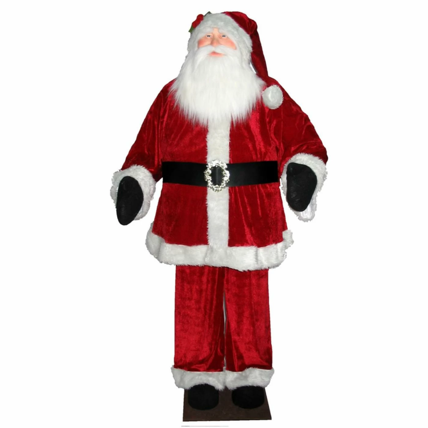 Budget β€οΈ Santa Figurines Vickerman 6 Ft. Red Velvet Standing Or Sitting Santa π