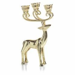 Promo ⌛ All Other Brands Candle Holders ❄ Christmas Home Decor 6-Tier Reindeer Taper Candle Holder 🌟