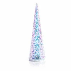 Best Pirce 🌟 All Other Brands Tabletop 🔔 Christmas Tree Décor LED White Sequin Tree - Set Of 2 🥰