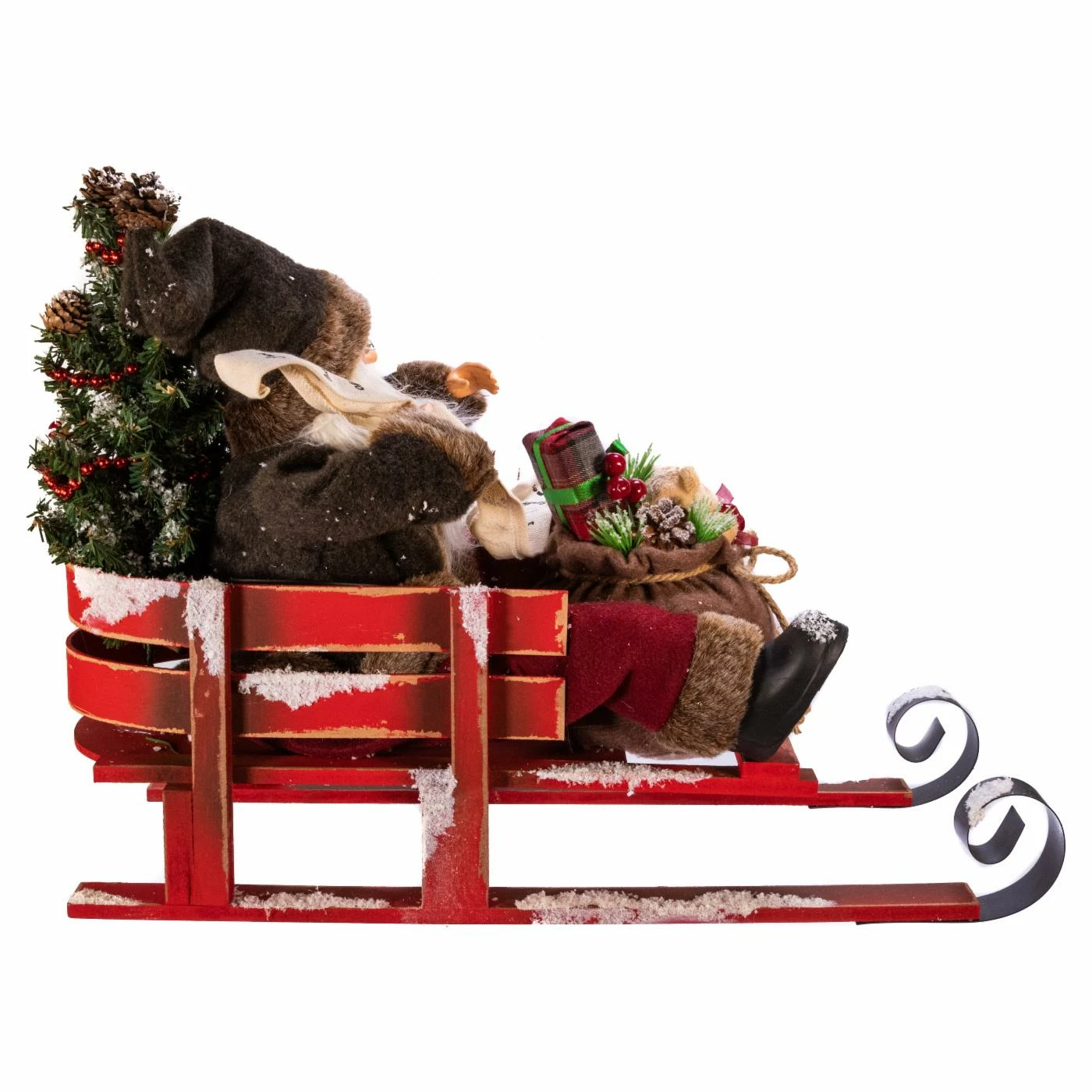 Budget π€© Santa Figurines Kurt Adler 22 In. Kringle Klaus Santa On Sled 𧨠- Image 4